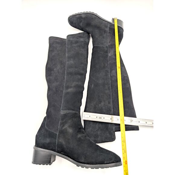 Blondo Starla Waterproof Suede Over-The-Knee Boots Women's Black Size US10M EU41 - Picture 6 of 13